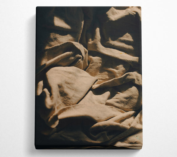  A Canvas Print of Creamy Canvas Wrinkles Canvas Print