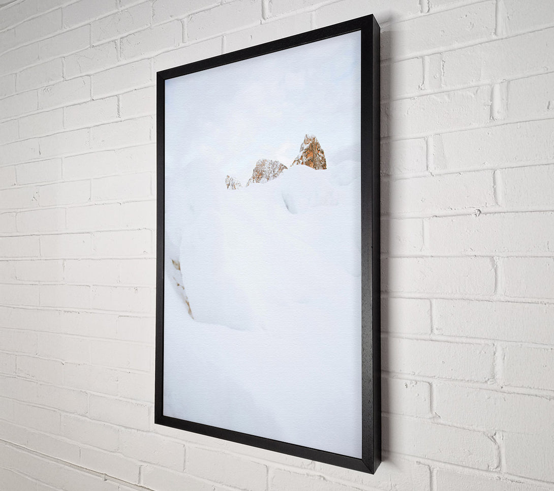  A Canvas Print of White Peaks Emerging Canvas Art