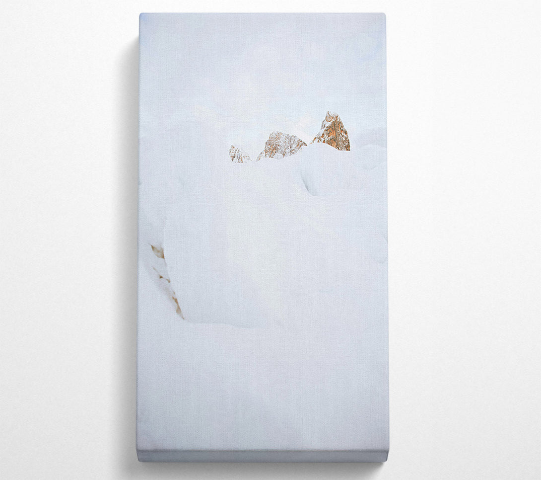  A Canvas Print of White Peaks Emerging Canvas Art