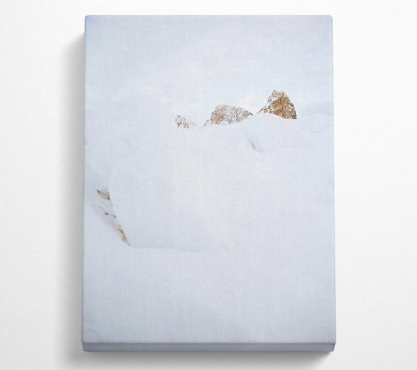  A Canvas Print of White Peaks Emerging Canvas Art