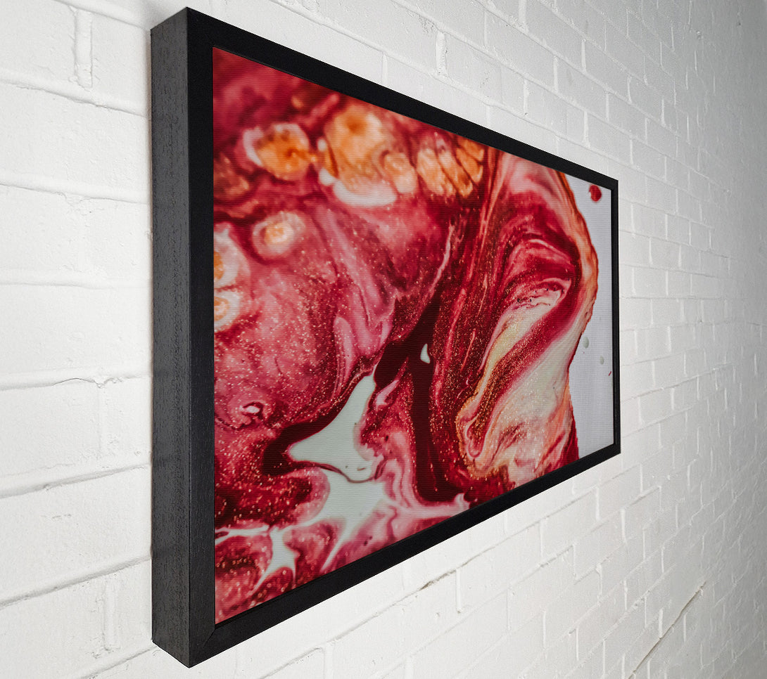  A Canvas Print of Burgundy Swirling Abstract Canvas Print