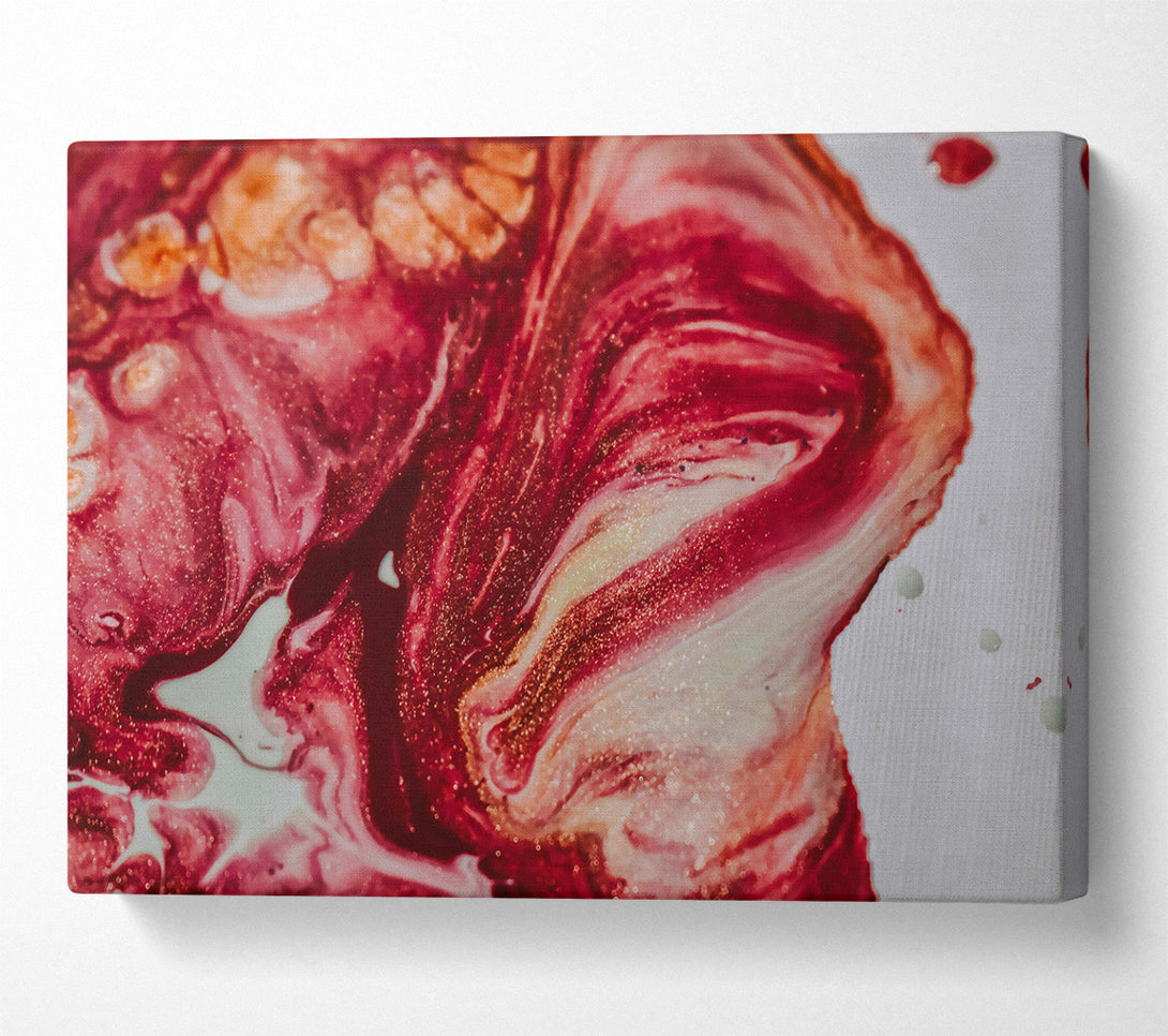  A Canvas Print of Burgundy Swirling Abstract Canvas Print