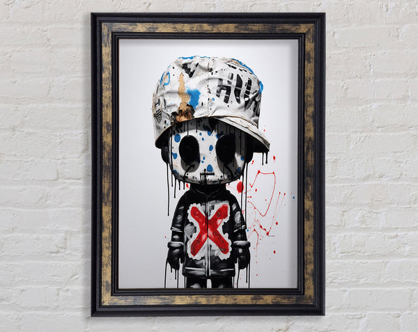 Voodoo Graffiti Boy Framed Print