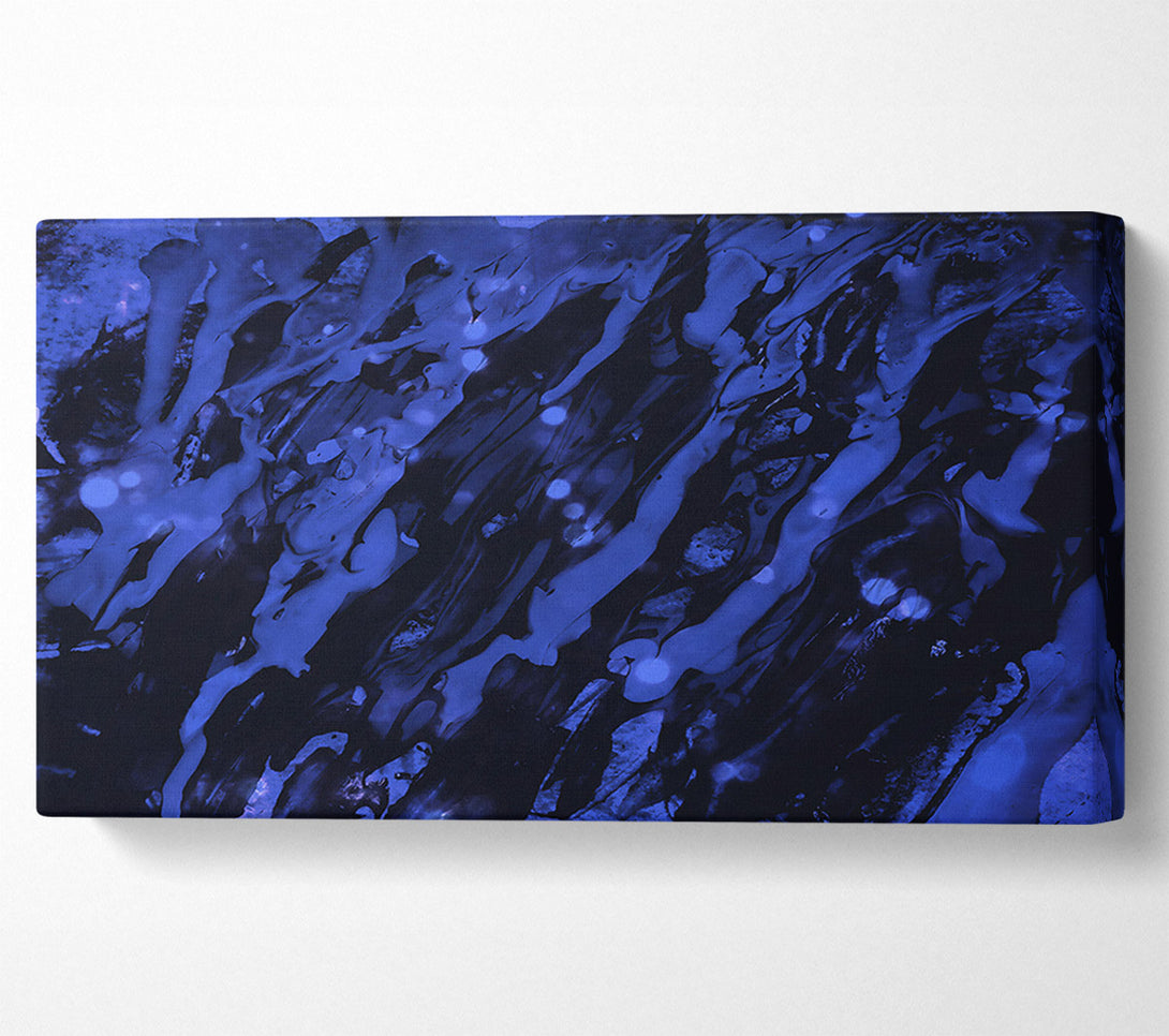  A Canvas Print of Indigo Night Flow Canvas Art