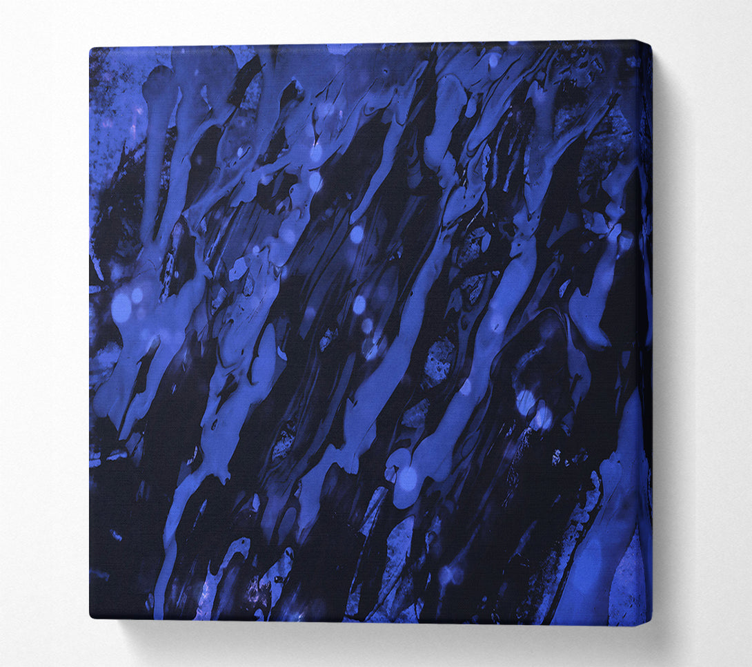  A Canvas Print of Indigo Night Flow Canvas Art