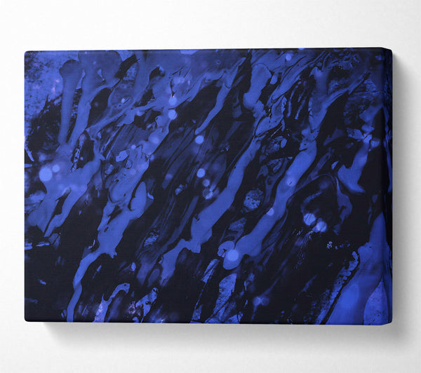  A Canvas Print of Indigo Night Flow Canvas Art