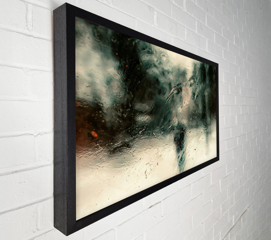  A Canvas Print of Teal Stormy Waters Canvas Art