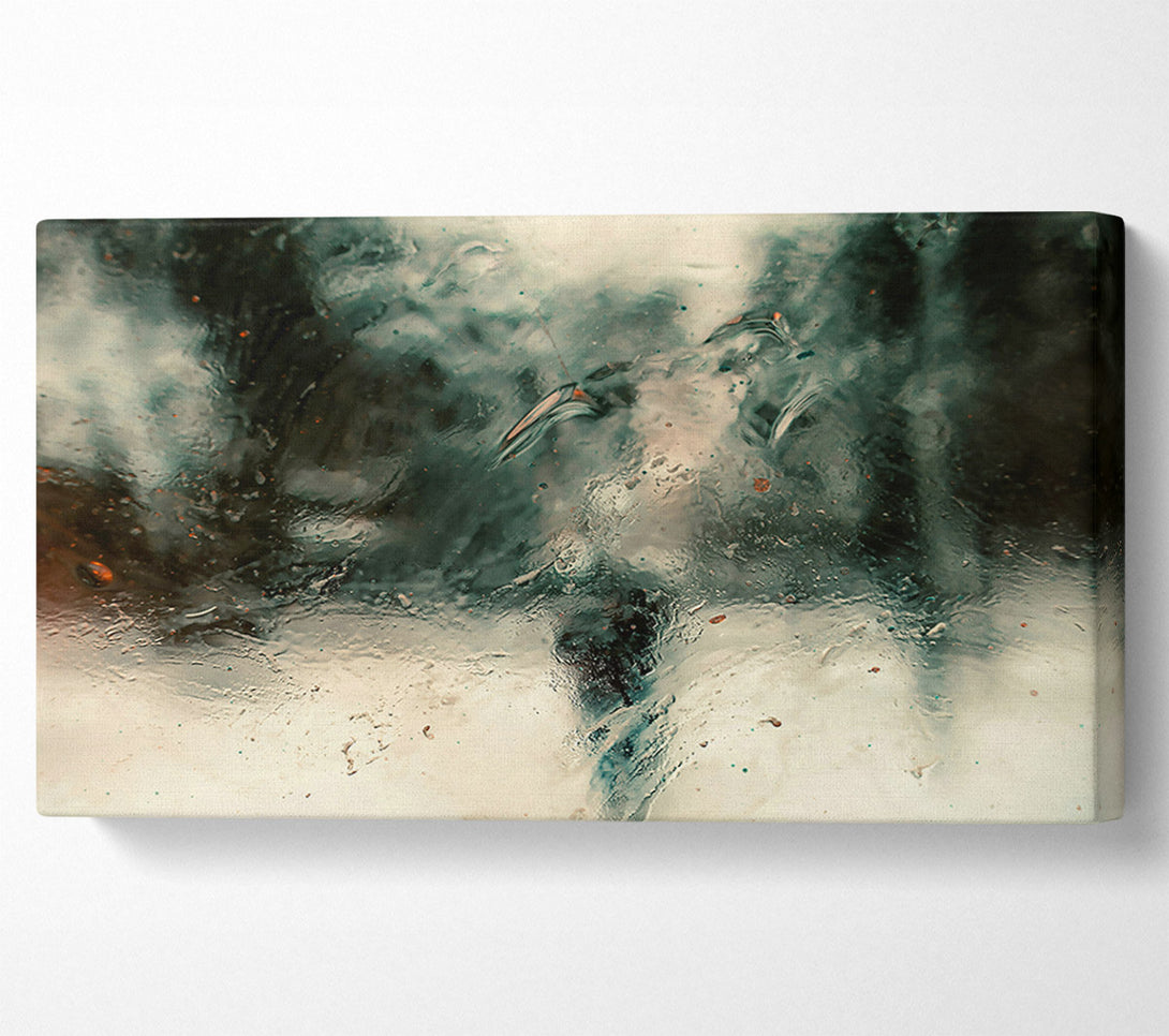  A Canvas Print of Teal Stormy Waters Canvas Art