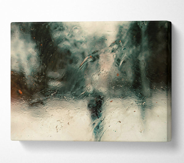  A Canvas Print of Teal Stormy Waters Canvas Art