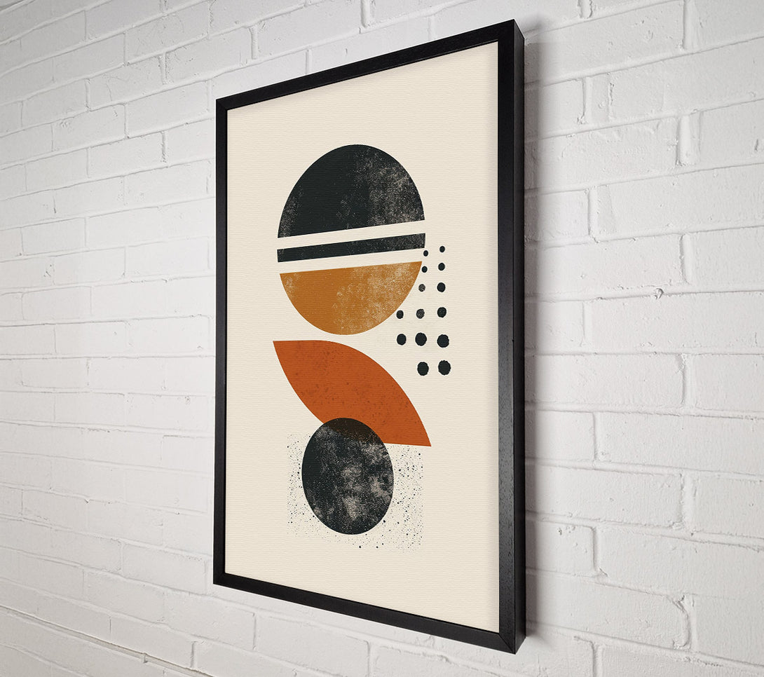  A Canvas Print of Terracotta Abstract Circles Canvas Print