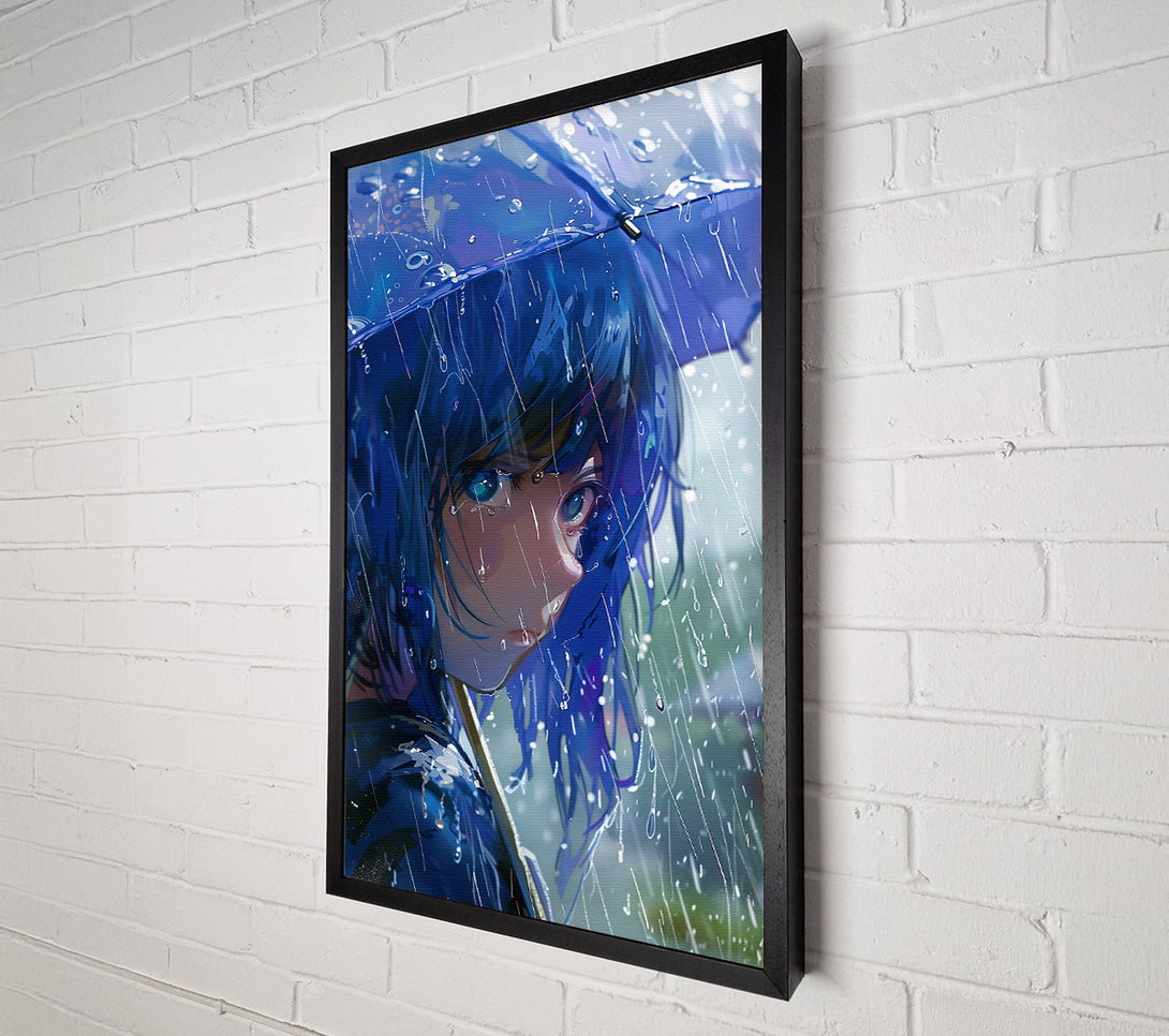  A Canvas Print of Blue Rain Gaze Canvas Art