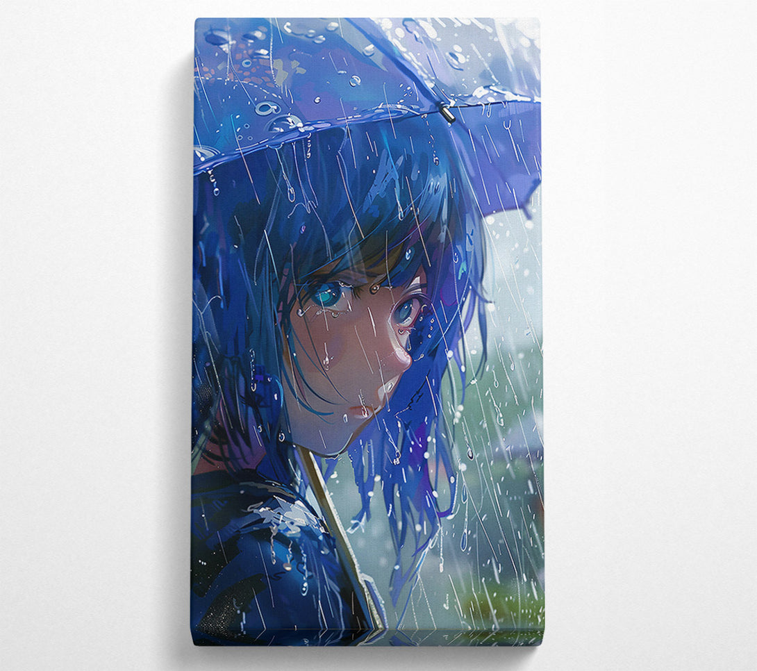  A Canvas Print of Blue Rain Gaze Canvas Art