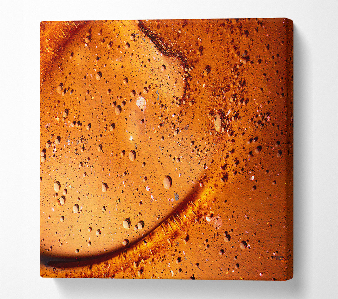  A Canvas Print of Amber Bubble Universe Canvas Print