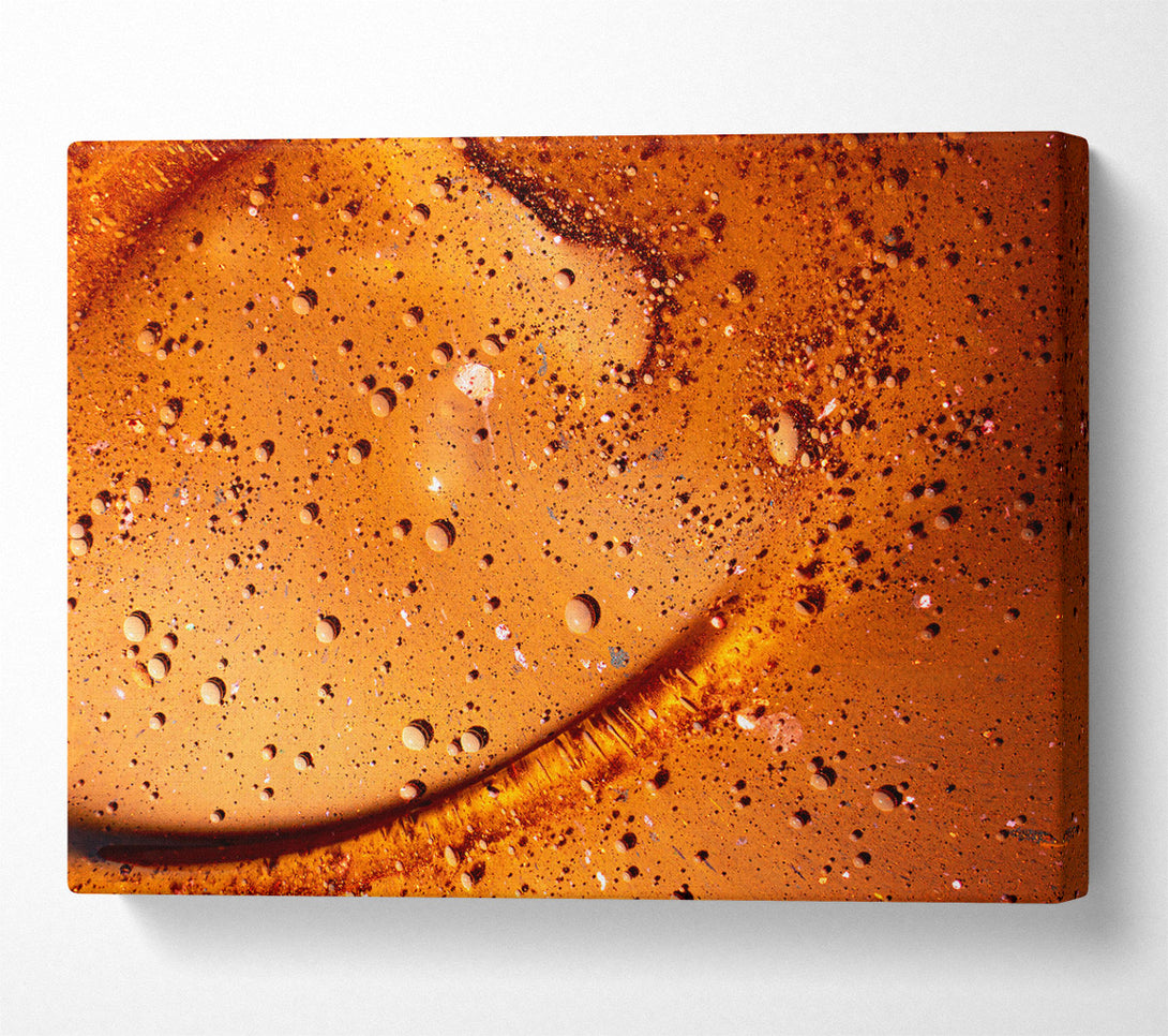  A Canvas Print of Amber Bubble Universe Canvas Print