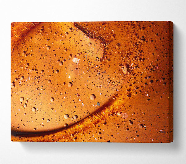  A Canvas Print of Amber Bubble Universe Canvas Print