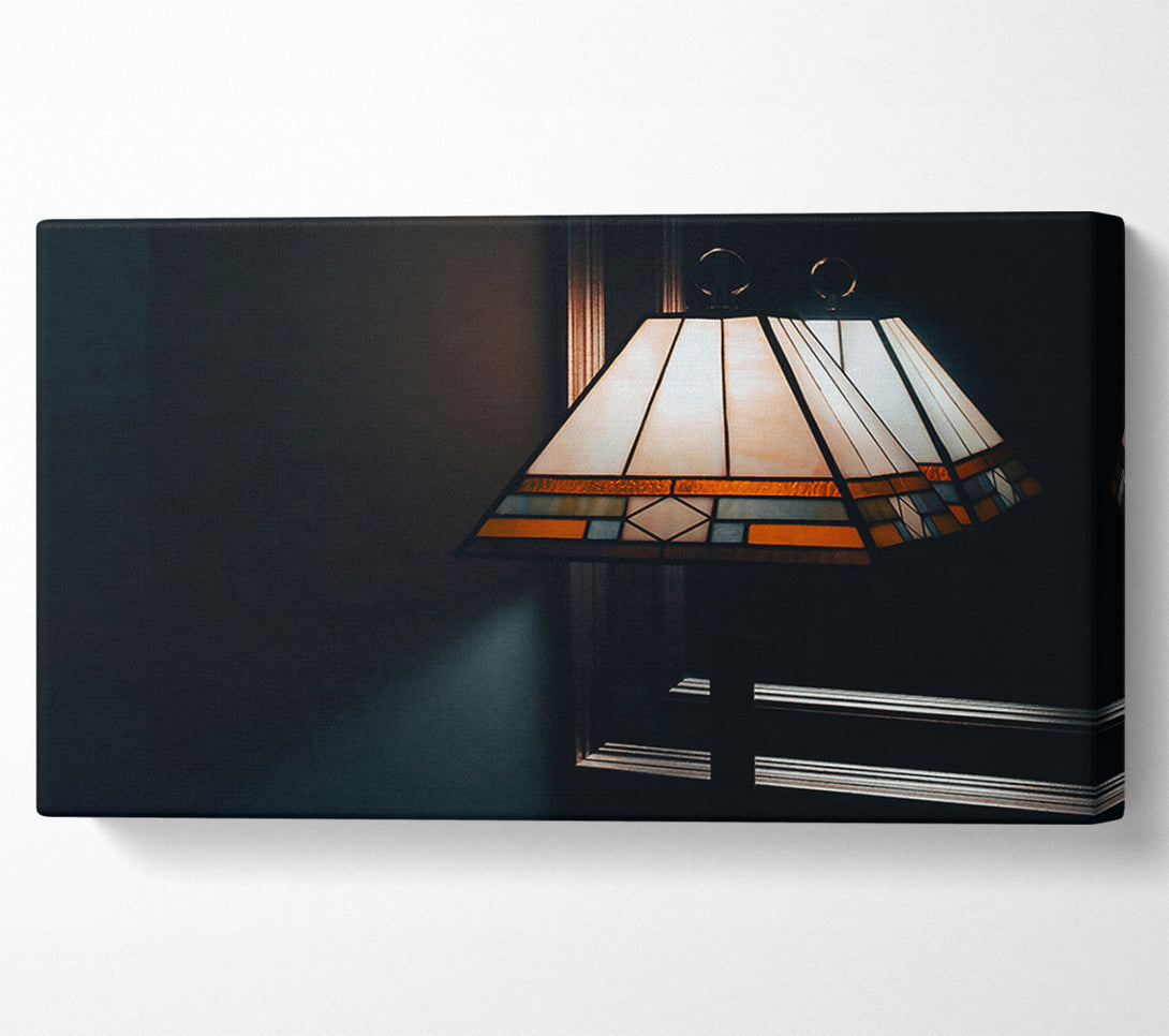  A Canvas Print of Orange Stained Glass Light Canvas Art