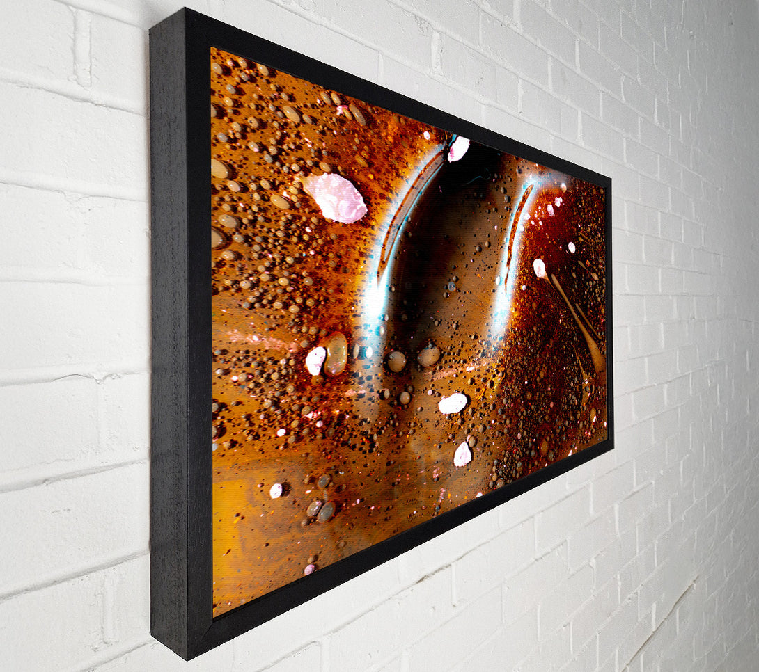  A Canvas Print of Copper Cosmic Dance Canvas Wall Art