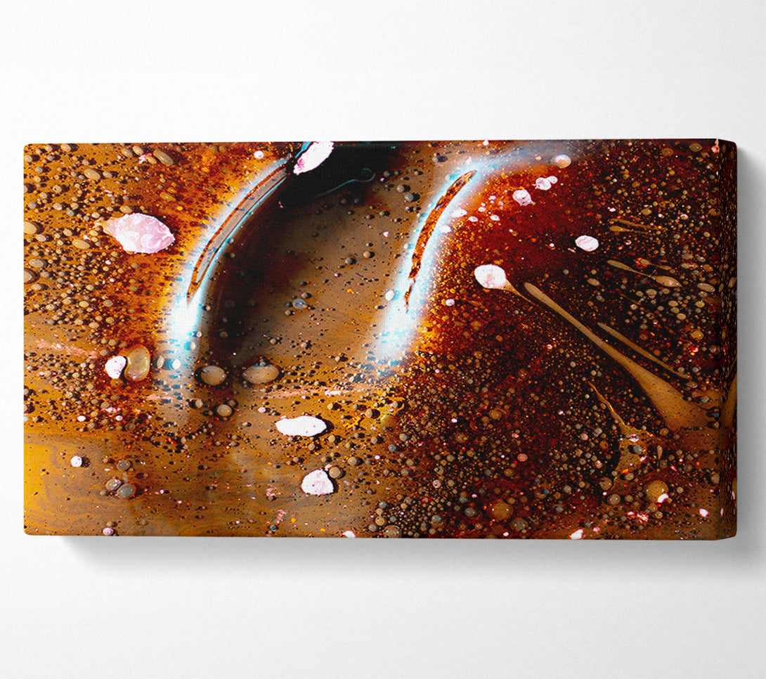  A Canvas Print of Copper Cosmic Dance Canvas Wall Art