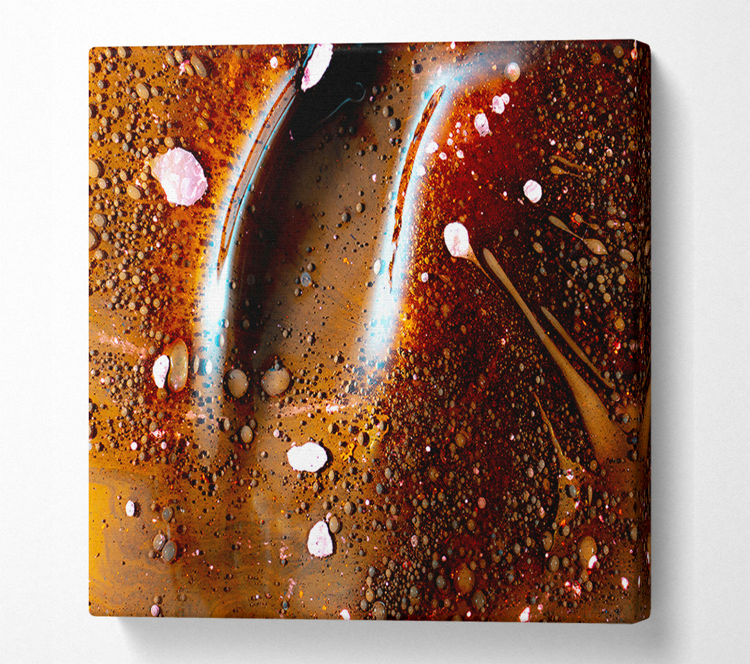  A Canvas Print of Copper Cosmic Dance Canvas Wall Art
