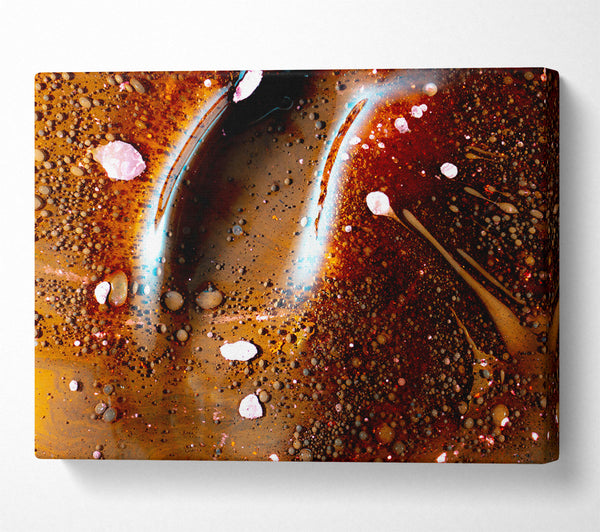  A Canvas Print of Copper Cosmic Dance Canvas Wall Art