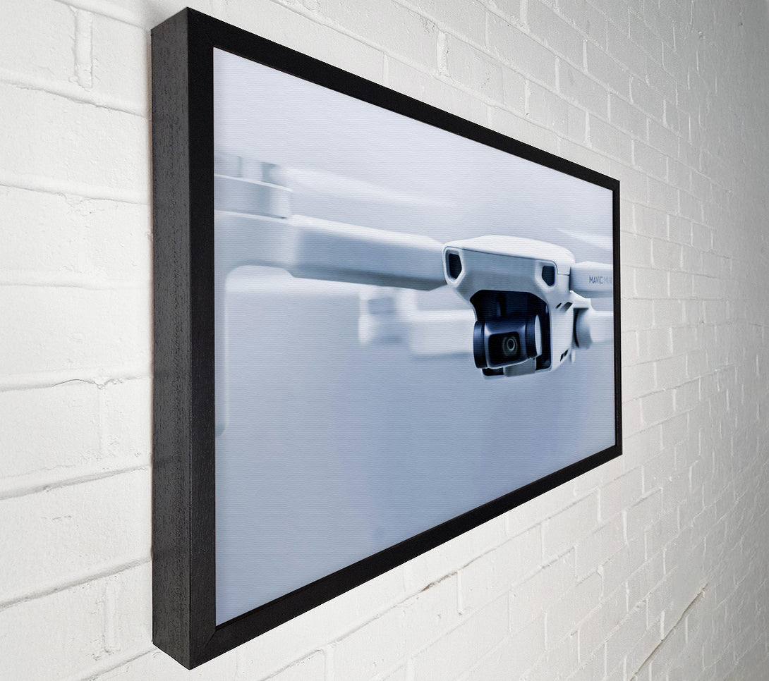  A Canvas Print of White Drone Perspective Canvas Wall Art