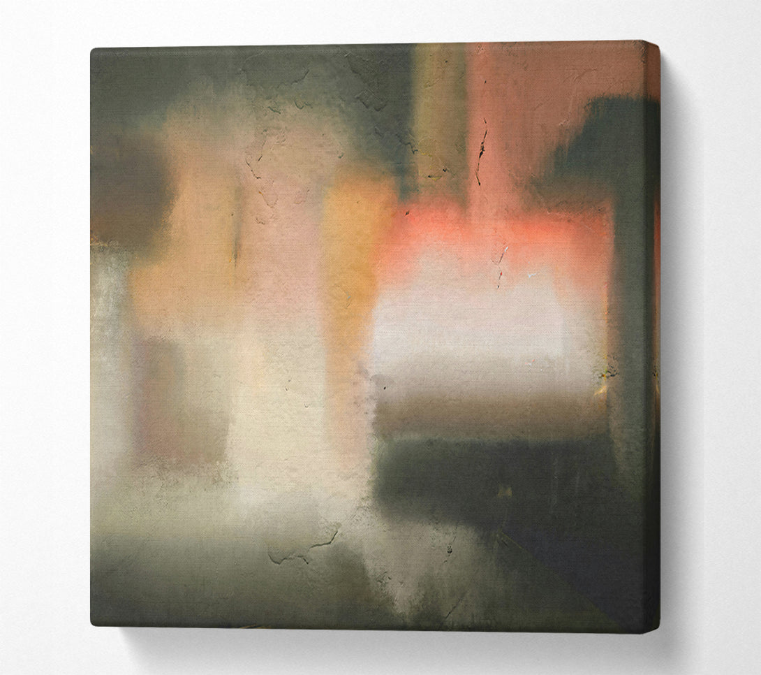  A Canvas Print of Salmon And Green Hues Canvas Wall Art