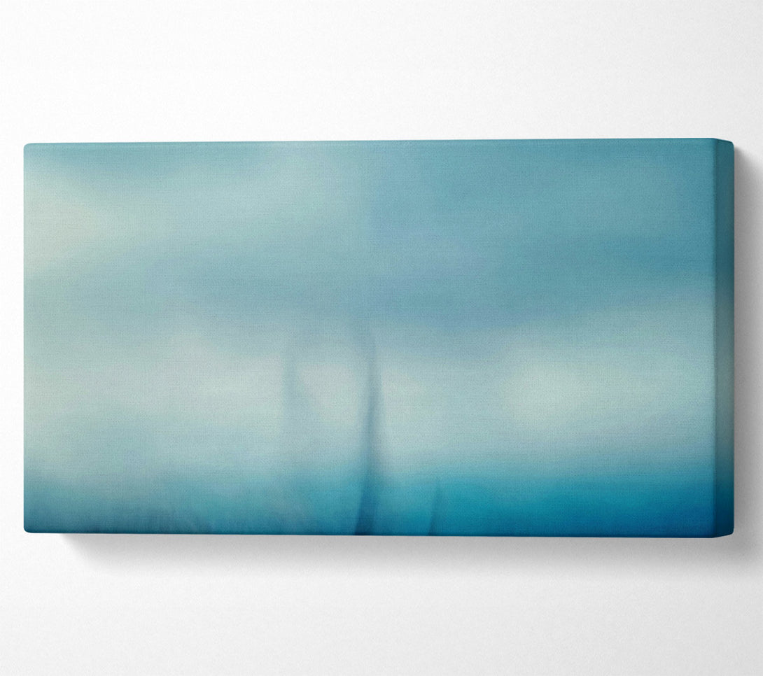  A Canvas Print of Azure Ascending Forms Canvas Art