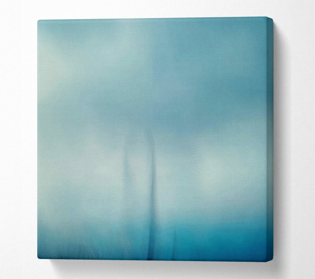  A Canvas Print of Azure Ascending Forms Canvas Art
