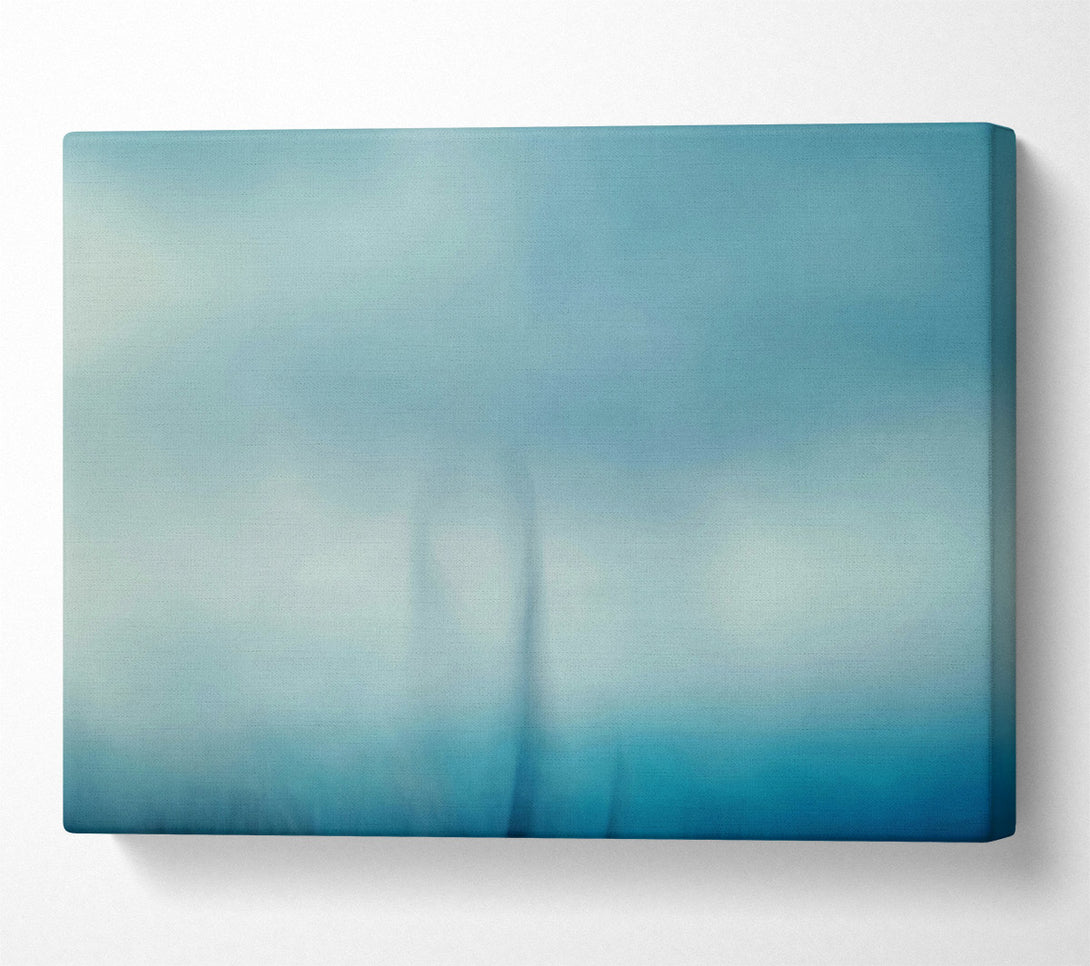  A Canvas Print of Azure Ascending Forms Canvas Art