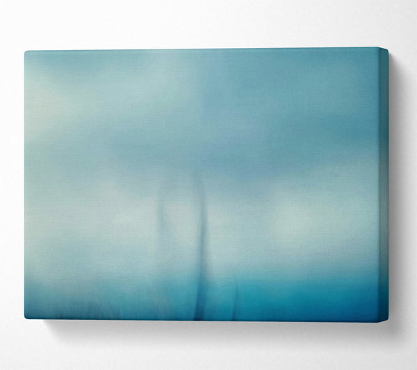  A Canvas Print of Azure Ascending Forms Canvas Art