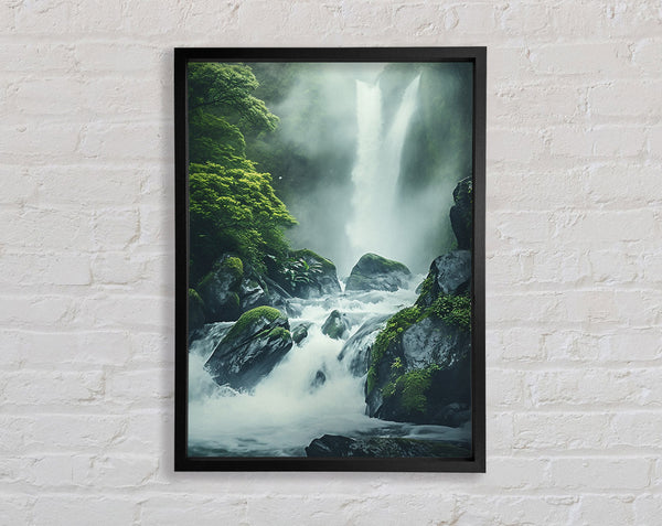 Waterfall Mist Framed Print