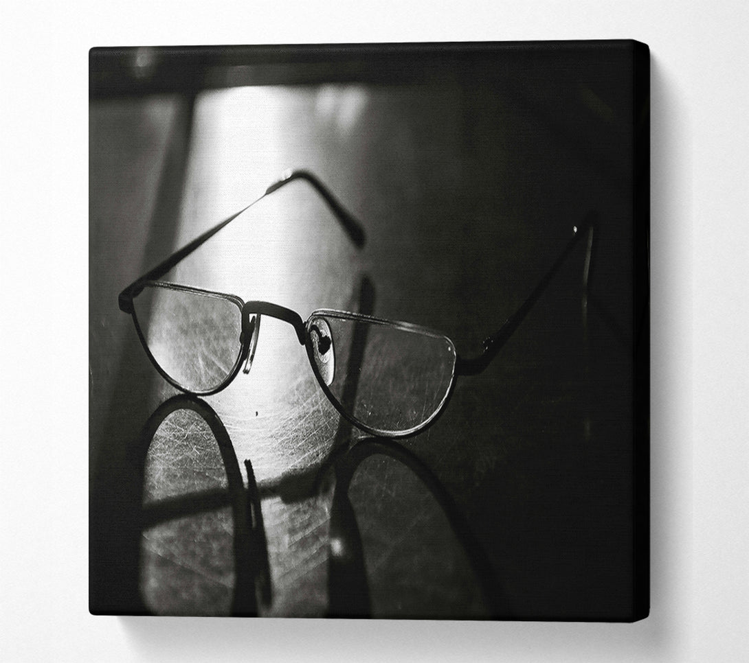  A Canvas Print of Silver Light Through Glass Canvas Art