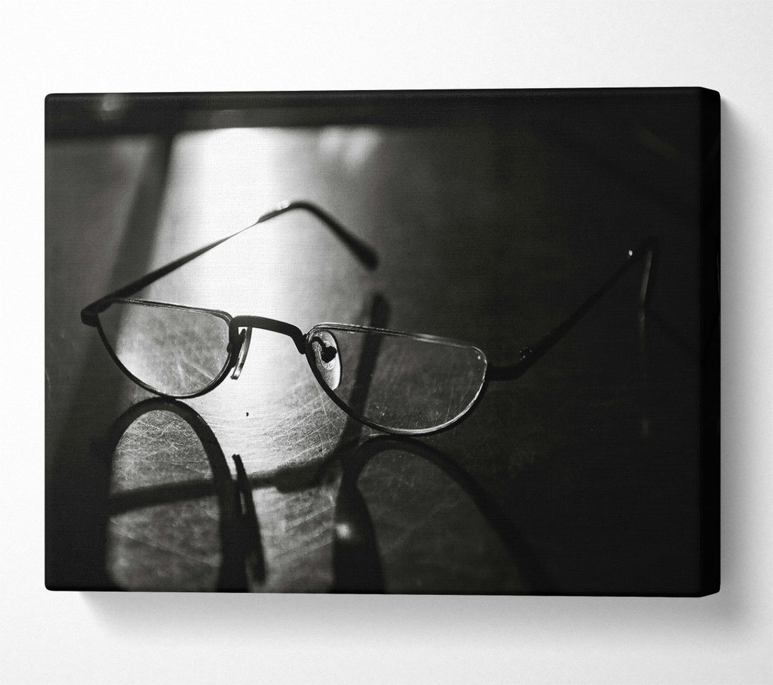  A Canvas Print of Silver Light Through Glass Canvas Art