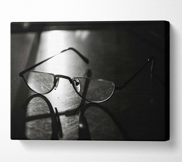  A Canvas Print of Silver Light Through Glass Canvas Art