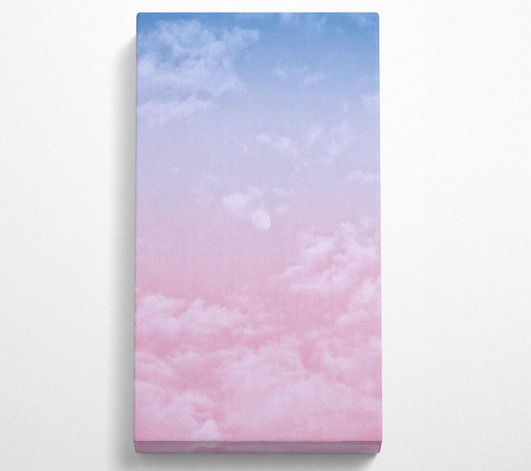  A Canvas Print of Pink Sky Moon Canvas Art
