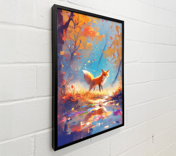 Golden Fox Reflection