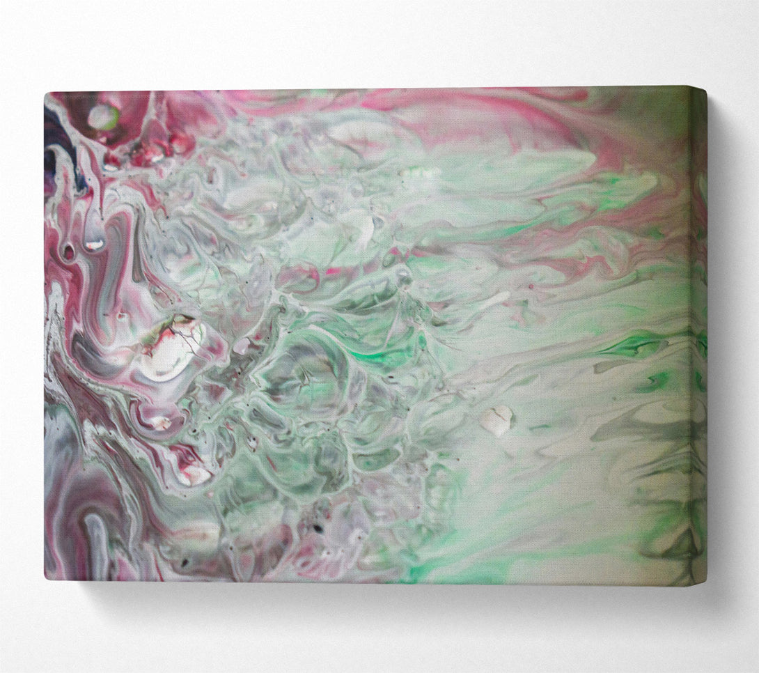  A Canvas Print of Emerald Swirls Of Color Canvas Print