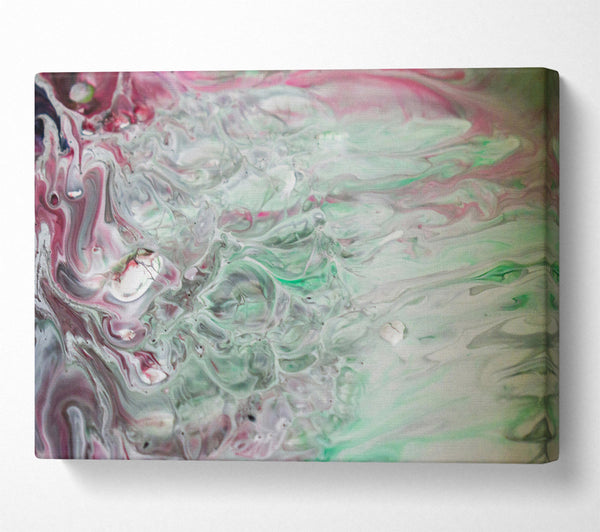  A Canvas Print of Emerald Swirls Of Color Canvas Print