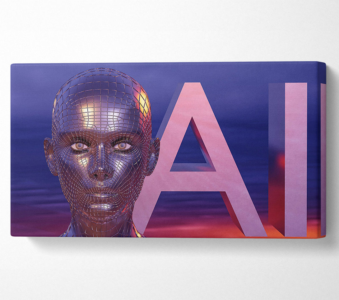  A Canvas Print of Pink Metal Mind Canvas Print