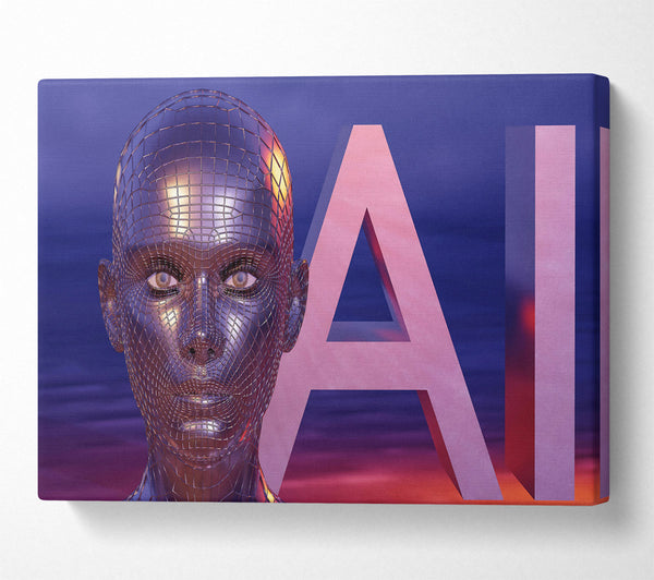  A Canvas Print of Pink Metal Mind Canvas Print
