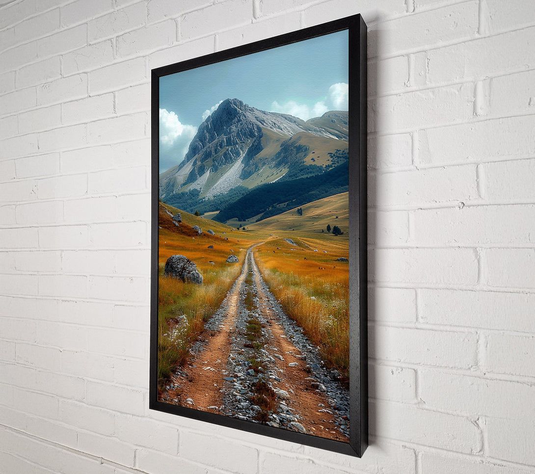  A Canvas Print of Grey Mountain Road Canvas Wall Art