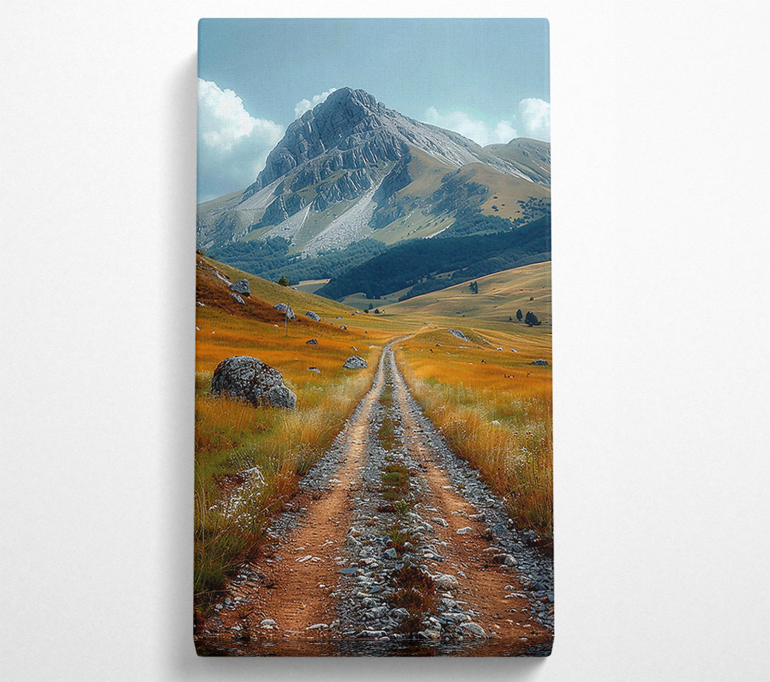  A Canvas Print of Grey Mountain Road Canvas Wall Art