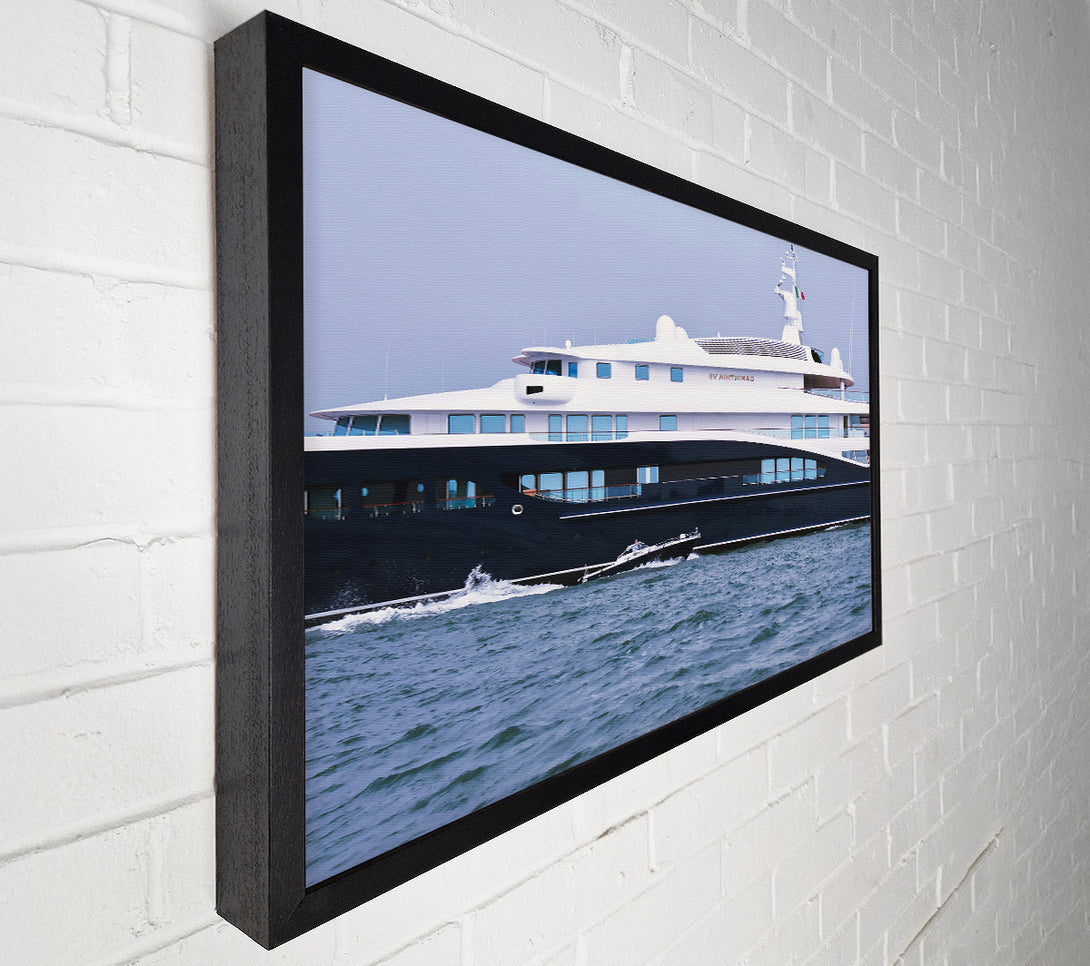  A Canvas Print of Black & White Horizon Canvas Wall Art