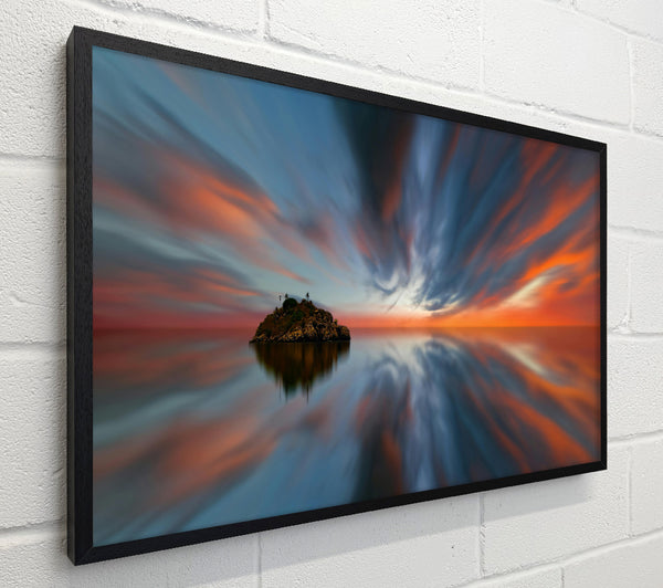 Orange Sky Reflection