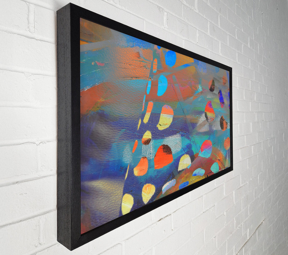  A Canvas Print of Blue Abstract Shapes Canvas Print
