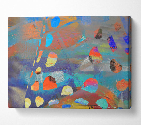  A Canvas Print of Blue Abstract Shapes Canvas Print