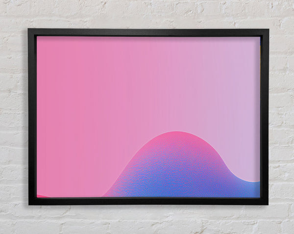 Waves On Pink Framed Print