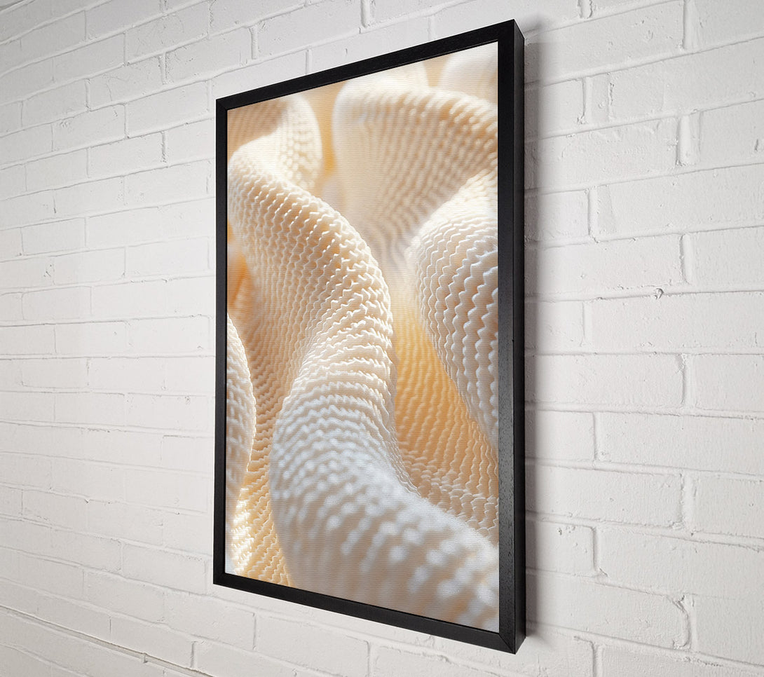  A Canvas Print of Creamy Wave Patterns Canvas Art
