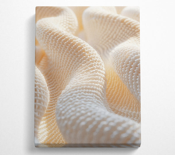  A Canvas Print of Creamy Wave Patterns Canvas Art