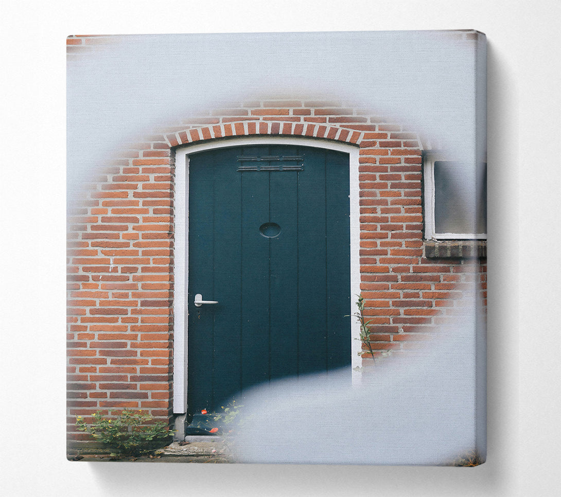  A Canvas Print of The Green Doorway Canvas Wall Art